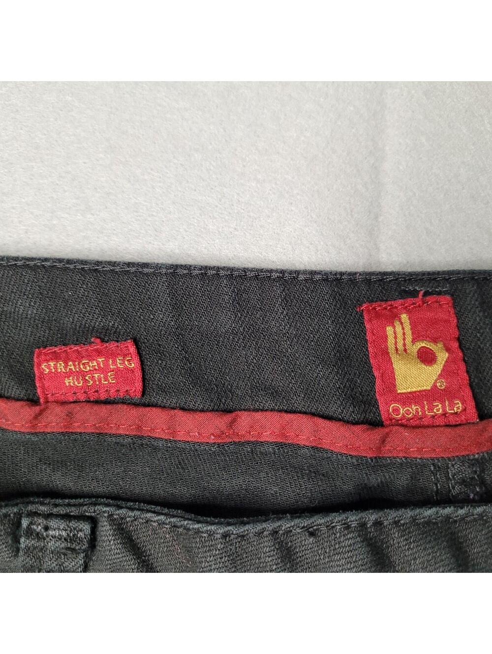 Ooh La La Couture Sasson Jeans Womens Sz 16 Black Straight Leg Hustle Ladies VTG - Picture 7 of 9